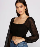 With fun and flirty details, Dotted Darling Smocked Crop Top shows off your unique style for a trendy outfit for the summer season!
