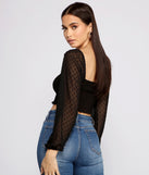 With fun and flirty details, Dotted Darling Smocked Crop Top shows off your unique style for a trendy outfit for the summer season!