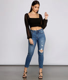 With fun and flirty details, Dotted Darling Smocked Crop Top shows off your unique style for a trendy outfit for the summer season!