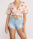 With fun and flirty details, Sunny Side Floral Crop Top shows off your unique style for a trendy outfit for the summer season!