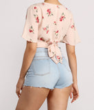 With fun and flirty details, Sunny Side Floral Crop Top shows off your unique style for a trendy outfit for the summer season!