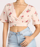 With fun and flirty details, Sunny Side Floral Crop Top shows off your unique style for a trendy outfit for the summer season!