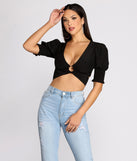 With fun and flirty details, Major Babe Tie Waist Crop Top shows off your unique style for a trendy outfit for the summer season!