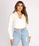 With fun and flirty details, Plunge V Tie Waist Crop Top shows off your unique style for a trendy outfit for the summer season!