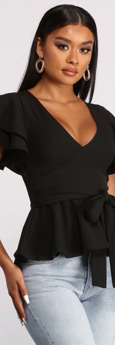 With fun and flirty details, Get That Classic Vibe Peplum Top shows off your unique style for a trendy outfit for the summer season!