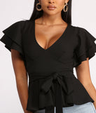 With fun and flirty details, Get That Classic Vibe Peplum Top shows off your unique style for a trendy outfit for the summer season!