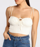 With fun and flirty details, Smock It To Me Crop Top shows off your unique style for a trendy outfit for the summer season!