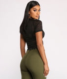 With fun and flirty details, Short Sleeve Lace Crop Top shows off your unique style for a trendy outfit for the summer season!
