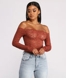 With fun and flirty details, Off the Shoulder Floral Lace Top shows off your unique style for a trendy outfit for the summer season!