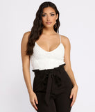 With fun and flirty details, So Not The Drama Crop Top shows off your unique style for a trendy outfit for the summer season!