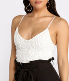 With fun and flirty details, So Not The Drama Crop Top shows off your unique style for a trendy outfit for the summer season!