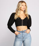 With fun and flirty details, So Fab Puff Sleeve Crop Top shows off your unique style for a trendy outfit for the summer season!