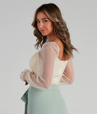 With fun and flirty details, Sassy Sweetheart Mesh Crop Top shows off your unique style for a trendy outfit for the summer season!