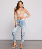 With fun and flirty details, Rare Pearl Beauty Puff Sleeve Top shows off your unique style for a trendy outfit for the summer season!