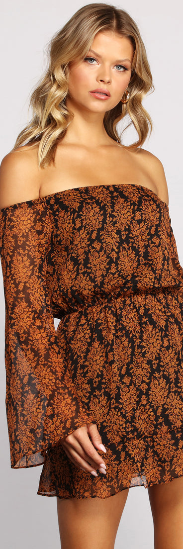 Flowy Fall Feels Off The Shoulder Tunic