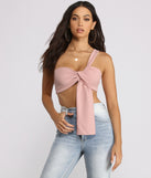 Dress up in One Shoulder Ribbed Crop Top as your going-out dress for holiday parties, an outfit for NYE, party dress for a girls’ night out, or a going-out outfit for any seasonal event!