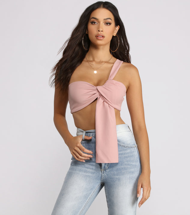 Dress up in One Shoulder Ribbed Crop Top as your going-out dress for holiday parties, an outfit for NYE, party dress for a girls’ night out, or a going-out outfit for any seasonal event!