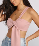 With fun and flirty details, One Shoulder Ribbed Crop Top shows off your unique style for a trendy outfit for the summer season!