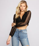 Dress up in Always Adored Lace Crop Top as your going-out dress for holiday parties, an outfit for NYE, party dress for a girls’ night out, or a going-out outfit for any seasonal event!