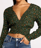 With fun and flirty details, Sweet Intentions Smocked Knit Floral Crop Top shows off your unique style for a trendy outfit for the summer season!
