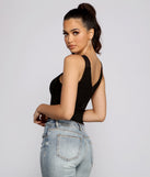 With fun and flirty details, Chic Chiffon Cross Strap Bodysuit shows off your unique style for a trendy outfit for the summer season!