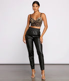 With fun and flirty details, Leopard Print Cropped Burnout Bustier shows off your unique style for a trendy outfit for the summer season!