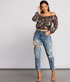 With fun and flirty details, Free Sprit Paisley Crop Top shows off your unique style for a trendy outfit for the summer season!