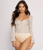 With fun and flirty details, All that Glow Puff Sleeve Sequin Bodysuit shows off your unique style for a trendy outfit for the summer season!