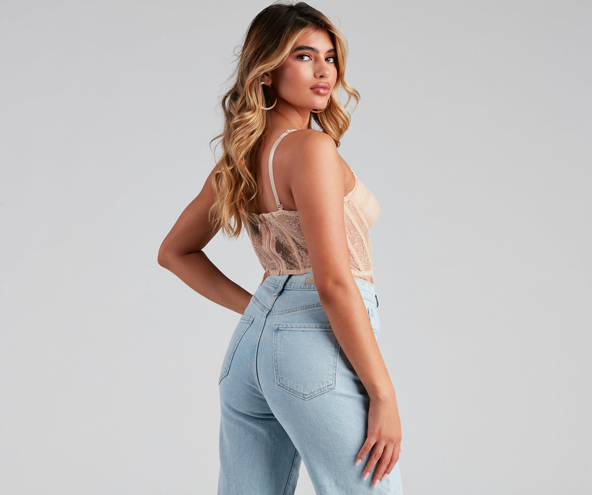 LACEUP SWEAT BUSTIER
