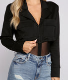 With fun and flirty details, Trend Alert Hook Fasten Mesh Bodysuit shows off your unique style for a trendy outfit for the summer season!