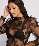 With fun and flirty details, Flutter Some Hearts Mesh Crop Top shows off your unique style for a trendy outfit for the summer season!
