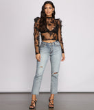 With fun and flirty details, Flutter Some Hearts Mesh Crop Top shows off your unique style for a trendy outfit for the summer season!
