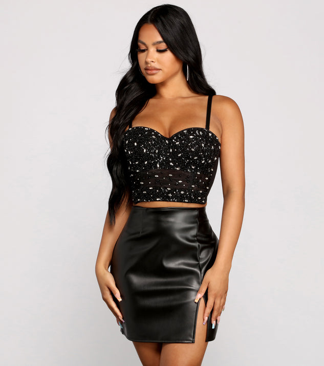 Reign N' Shine Rhinestone Bustier | Windsor