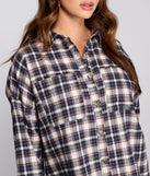 With fun and flirty details, Flannel Mood Button Down Top shows off your unique style for a trendy outfit for the summer season!