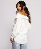 With fun and flirty details, Classic Cutie Oversized Button-Up Tunic shows off your unique style for a trendy outfit for the summer season!