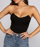 With fun and flirty details, Absolute Bombshell Strapless Corset Top shows off your unique style for a trendy outfit for the summer season!