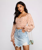 With fun and flirty details, Falling For Florals Puff Sleeve Crop Top shows off your unique style for a trendy outfit for the summer season!