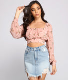 With fun and flirty details, A Spring Mood Floral Crop Top shows off your unique style for a trendy outfit for the summer season!