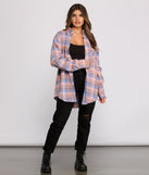 With fun and flirty details, Effortlessly Edgy Mood Button-Up Flannel Tunic shows off your unique style for a trendy outfit for the summer season!