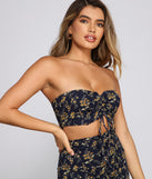With fun and flirty details, Ditsy Floral Ruched Tube Top shows off your unique style for a trendy outfit for the summer season!