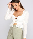 With fun and flirty details, Effortless And Chic Eyelet Detail Top shows off your unique style for a trendy outfit for the summer season!