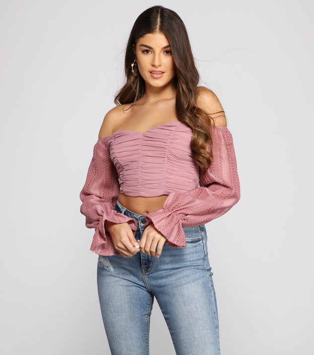 With fun and flirty details, Bohemian Crochet Cutie Crop Top shows off your unique style for a trendy outfit for the summer season!