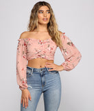 With fun and flirty details, Effortless Style Floral Crop Top shows off your unique style for a trendy outfit for the summer season!
