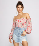 With fun and flirty details, Sweet And Chic Floral Chiffon Bodysuit shows off your unique style for a trendy outfit for the summer season!