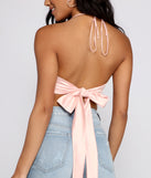 Chic Stunner Satin Scarf Top is a trendy pick to create 2023 festival outfits, festival dresses, outfits for concerts or raves, and complete your best party outfits!