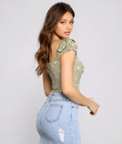 With fun and flirty details, Flirtatious Floral Corset Crop Top shows off your unique style for a trendy outfit for the summer season!