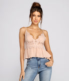 With fun and flirty details, Romantic And Chic Peplum Top shows off your unique style for a trendy outfit for the summer season!