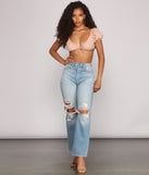 With fun and flirty details, Effortlessly On-Trend Puff Sleeve Crop Top shows off your unique style for a trendy outfit for the summer season!