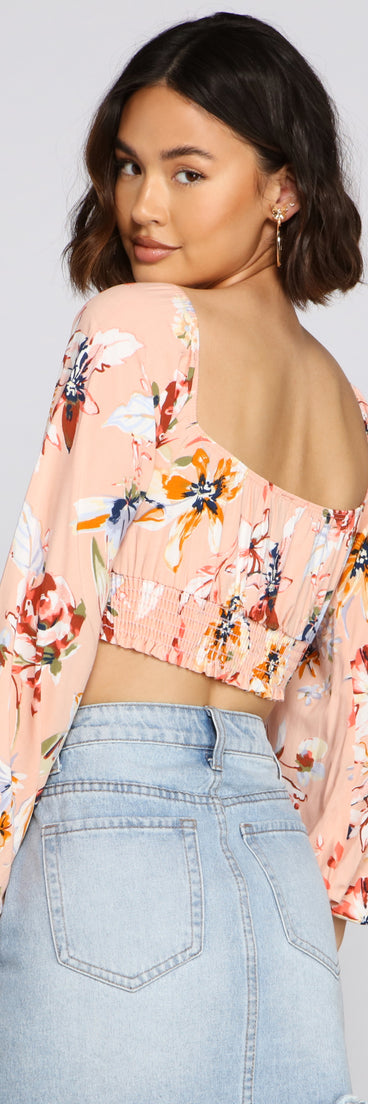 With fun and flirty details, Flirty In Floral Crop Top shows off your unique style for a trendy outfit for the summer season!