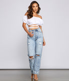 With fun and flirty details, Casual Celebration Puff Sleeve Crop Top shows off your unique style for a trendy outfit for the summer season!